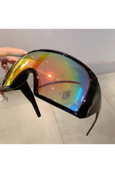 Choice بدون غطاء، نظارة شمسية كبيرة الحجم بتصميم مستقبلي من KAMMPT، موديل 202...