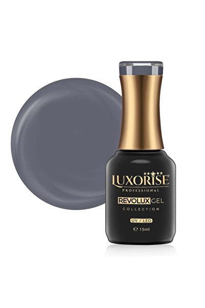 LUXORISE Revolux LUXORISE Semi-Permanent Nail Polish, Confident Gray 15ml
