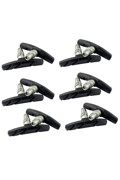 Choice 6 Pairs black 1/2/4/6/10 Pairs MTB Road Bicycle Silent Brake Pads Cycling V Brake Holder Pads Shoes