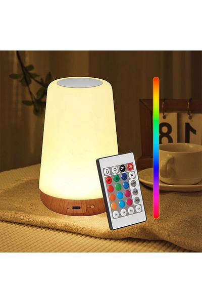 Choice Night Lights Touch Rgb Led Night Lights Remote Control Dimmable Bedside Lamp Usb Rechargeable 13 Col