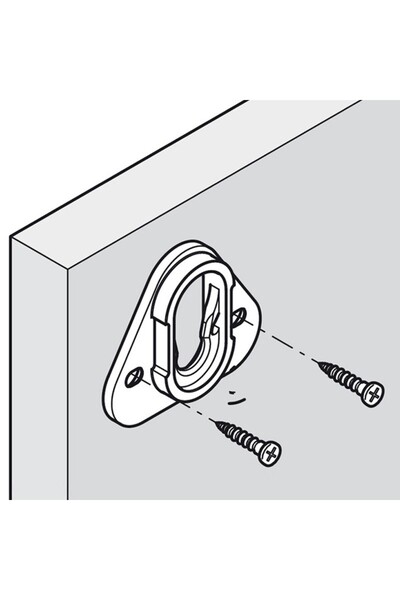 Button-Fix Sistem de fixare ascuns pentru panouri, suporturi și mobilier, Button-Fix tip 1, pachet de 50 de bucăți