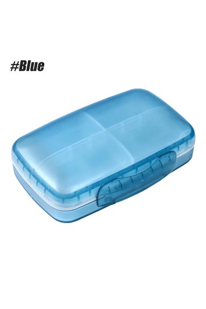 Choice Black 8 Compartments Portable Pill Case, Travel Pill Organizer, 1 Pc B...