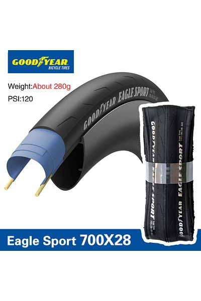 Choice 700c Oe 28c Goodyear Eagle Sport 700x28c Road Bicycle Tyre 700x25c Clincher Tire Tube Tyre Tire Fold