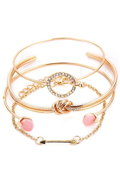 Choice 37 Bohemian Metal Chain Bracelet Set For Women Geometric Gold Color Th...