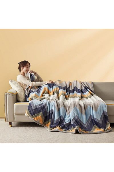 Choice 100x140cm 1 Extra Soft Flannel Blanket Thickened Nap Air Conditioning Blanket