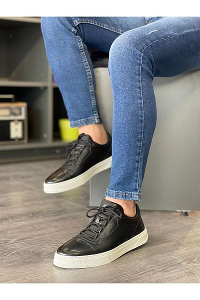 MOR KUNDURA Genuine Leather Daily Use Sneakers Men's Shoes
