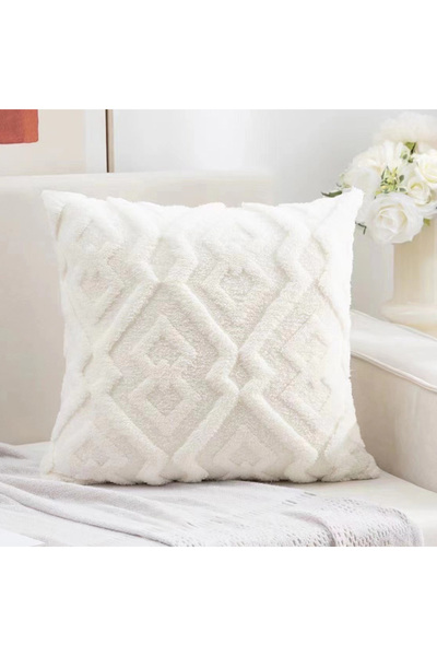 Choice أغطية وسائد مطبوعة من قماش الجاكار المخملي بنقشة ندفة الثلج، مقاس 45×4...