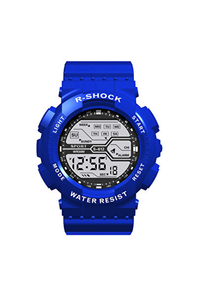 Choice ساعة رياضية خارجية للرجال من B-Blue متعددة الوظائف بشاشة كبيرة LED إلك...