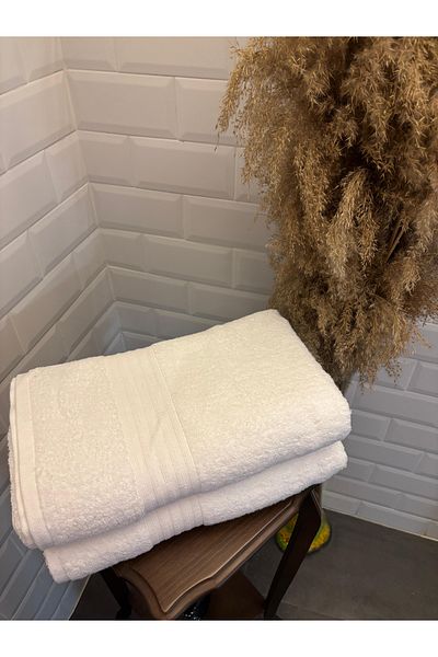 Explore Home Cotton, Bath, Towel - White (Fiber Gift)