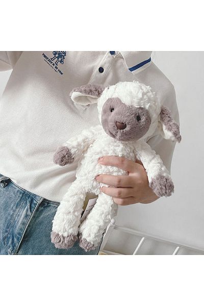 Choice 35cm Grey face Soft Fluffy Sheep Toys Animal Stuffed & Plush Dolls 35cm Cuddly Lamb for Kids Childre