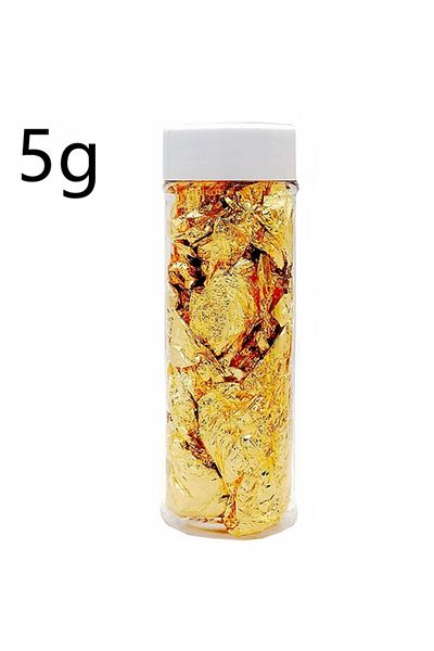 Choice 5g Aomily 2g/5g Genuine Gold Leaf Flake Pure Gold Foil Gilding Handicrafts Decoration DIY Create Nob