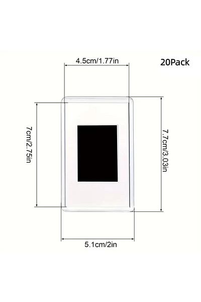OLOEY 20Pack 12/20/40Pcs Blank Photo Frame, Insert Fridge Magnets, Mini Magnetic Refrigerator Photo Pictur