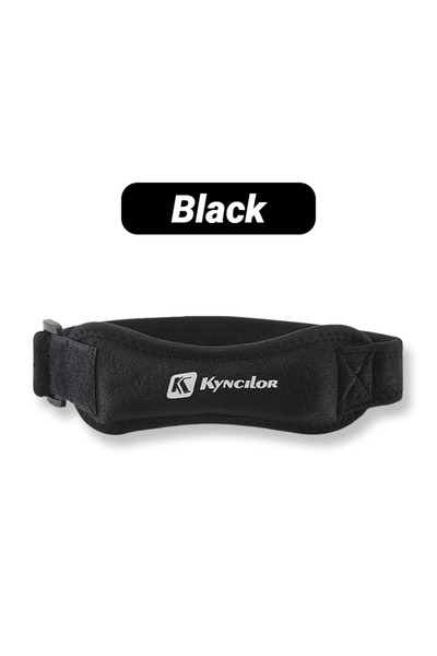 Choice شريط حماية الرضفة باللون الأسود، دعامة وتر الركبة، دعامة امتصاص قابلة ...