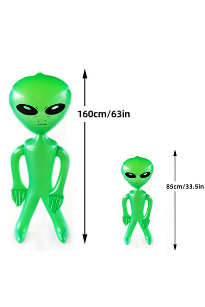 Choice ألعاب قابلة للنفخ باللون الأخضر مكونة من قطعتين من ألعاب الفضائيين الق...