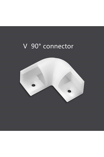 Choice V 90 degree 4pcs Aluminum Profile Channel Holder for LED Strip Light Bar, Cabinet Lamp, Kitchen Clos