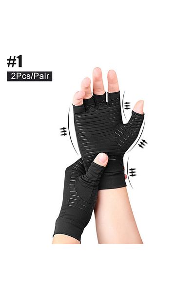 Choice S Black-1 1Pair Fingerless Gloves Carpal Tunnel Wrist For Women Men - Arthritis Compression Gloves