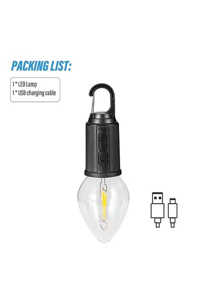 Choice C Outdoor USB Rechargeable LED Lamp Bulbs High Brightness Emergency Light Hook Up Camping Fishing P.