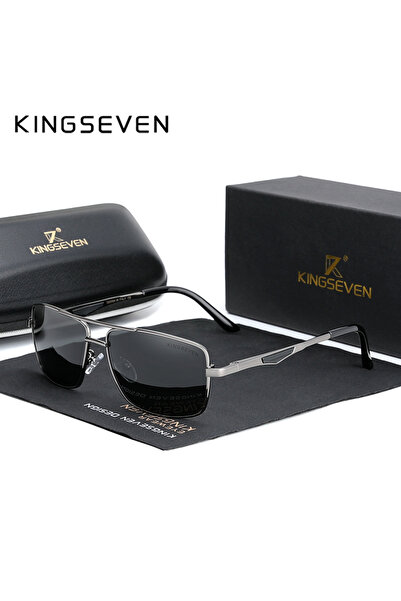 Choice1 Gray KINGSEVEN Brand Designer Polarized Sunglasses For Driving Men Square Sun Glasses For Men's