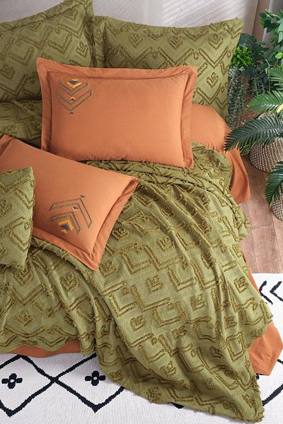 Osmanlı Home Concept Good Night Istanbul Aztec Double Bed Cover Set