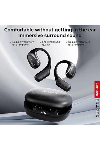Choice black Lenovo ERAZER X9 Wireless Headphones OWS HiFi Stereo Sports Open Bluetooth Earphones with Mic