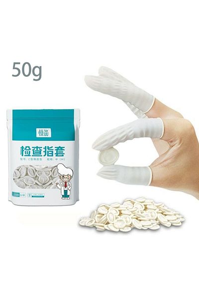 Choice 50g About 70 Pcs 70-600pcs Disposable Fingertips Protector Gloves Natural Rubber Non-slip Anti-stati
