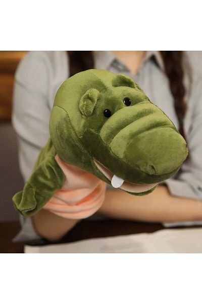 Choice 27cm Crocodile Hot Hand Finger Puppets Cartoon Plush Toy Party Supply Family Gathering Favorite Toy
