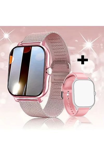 Choice Pink ML KESHUYOU 2025 Smart Watch 2.01 Inch HD Display Answer Make Call Message Preview Sport Modes