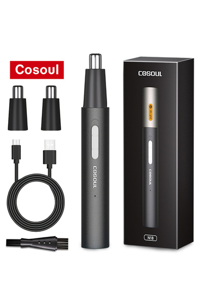 Choice أضف رأسين لقص شعر الأنف من كوسول للرجال، ماكينة حلاقة أنف كهربائية قاب...