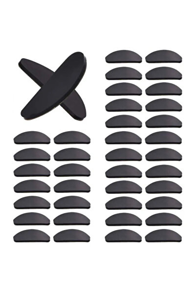 Choice وسادات أنف للنظارات من السيليكون باللون الأسود، 20 زوجًا، وسادات أنف ن...