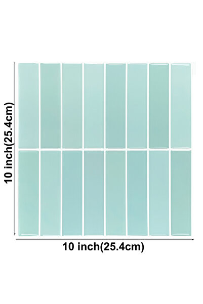 Choice 10 قطع T80559، 10 ورقات بلاط قابلة للتقشير واللصق، بلاط حائط ثلاثي الأ...