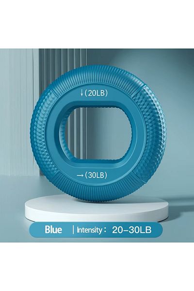 Choice 20-30LB Blue Silicone Hand Grip Strengthener 20-80LB Gripping Ring Finger Trainer Carpal Expander Mu
