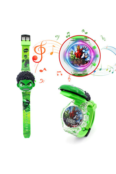 Choice ساعات أطفال LJR مضيئة بالموسيقى برسوم كرتونية للأطفال مزودة بضوء فلاش ...