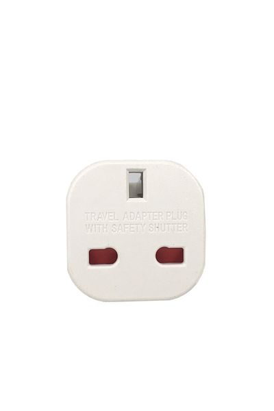 Bolantedz 4.0mm Pins White 1pcs UK to EU Socket Adapter 220V Euro Travel Plug Converter AC Wall Charger Power