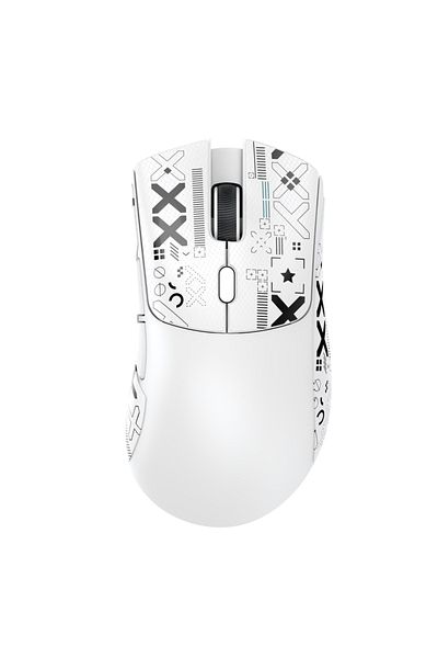 Choice White R1 Wireless Gaming Mouse, 18000dpi,1000Hz, Tri-mode Connection, PAW3311,Macro Mouse