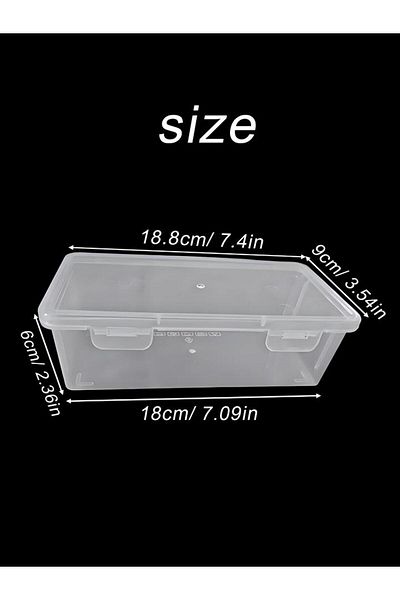 Choice Transparent1pc 1/2pcs Pp Large Capacity Transparent Stationery Storage Box Color Pencil Crayon Stati