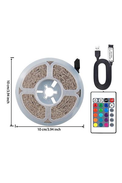 Choice 2835smd10m 10m Usb 2835 Led Strip Light Rgb Remote Control Lights Flexible Lamp Tape Ribbon Tv Deskt