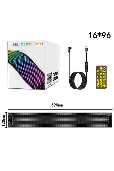 Choice 16x96leds Car Led Sign Bluetooth App Control Diy Programmable Led Matrix Pixel Panel Night Light For