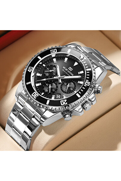 Choice نعم 2761Y ساعة كوارتز رجالية متعددة الوظائف فاخرة مقاومة للماء ومضيئة في الليل على طراز الأعمال من سلسلة الغواصين