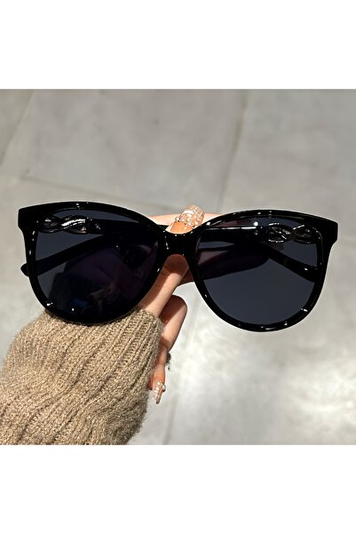 Choice نظارات شمسية نسائية سوداء على شكل عين القطة، نظارات شمسية بتصميم فراشة عتيقة، نظارات شمسية نسائية عصرية لتسلق الجبال