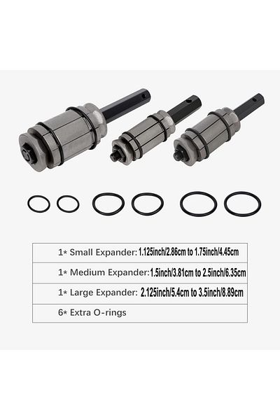 Choice 3Pcs Tail Pipe Expander Spreader Tool Set 1/18 '' to 3-1/2 '' Tail Pipe Tailpipe Expander Exhaust...