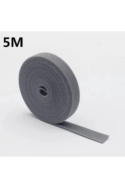 Choice Grey-5m 1/5m Cable Organizer Cable Management Wire Winder Tape Earphone Mouse Cord Management Ties P