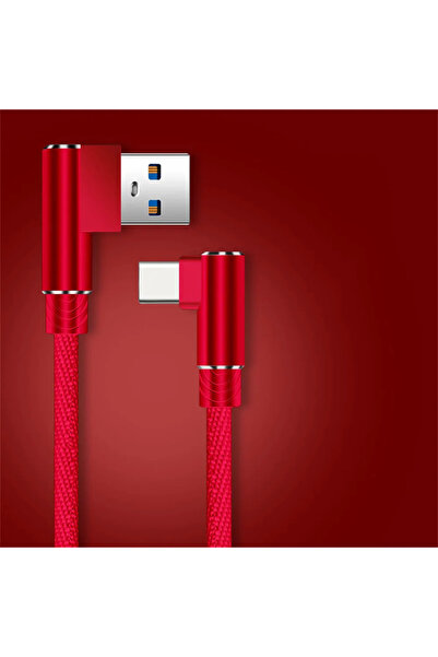 Choice كابل شحن سريع USB إلى Type C بطول 2 متر، أحمر اللون، بقدرة 40 واط و5 أ...