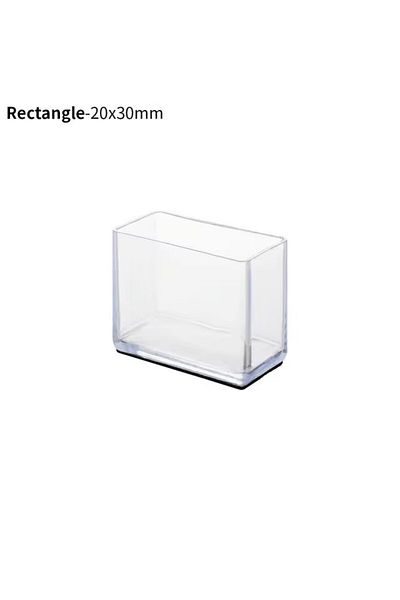 Choice 20x30mm Rectangle 24Pcs Table Chair Leg Protector with Felt Sofa Non-slip Mute Rubber Leg Mat Wood