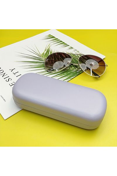 Choice Light purple A stylish hard glasses case with sturdy snap closure and soft lining, portable and styl