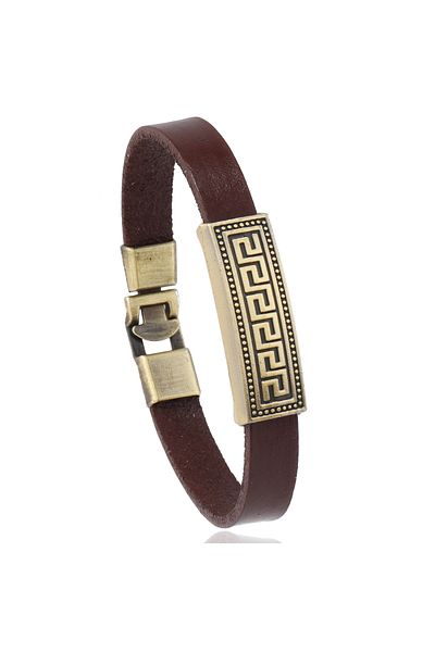 Choice Brown 1 Piece vintage leather bracelet for men