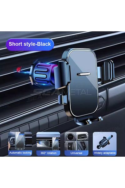 SEAMETAL Short Style SEAMETAL Gravity Car Phone Holder Air Vent Upgrade Hook Clip Not Shake Adjustable 360 Ro