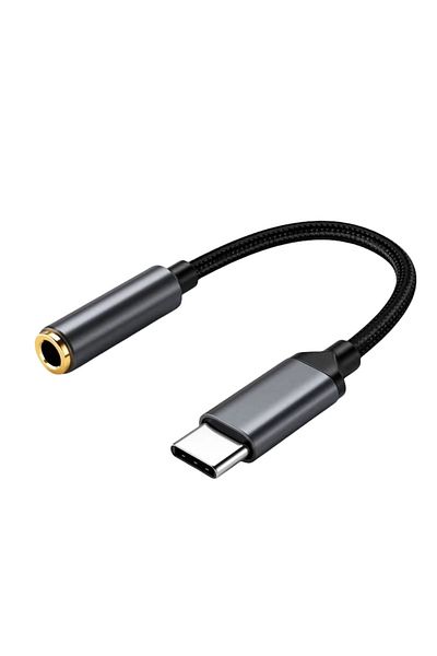 DUTRIEUX <=0.5 متر 1 قطعة محول سماعة أذن USB من النوع C إلى 3.5 مم كابل AUX محول سماعة رأس 3.5 مم
