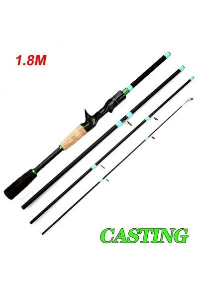 Choice قضيب صيد بطول 1.8 متر، قضيب صيد دوار بطرف صلب ML، خفيف الوزن للغاية، م...