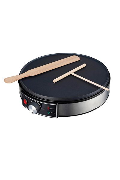 Choice EU YJS3211006 Electric Crepe Maker Machine Pancake Machine With Non-stick Griddle Batter Spreader Cr