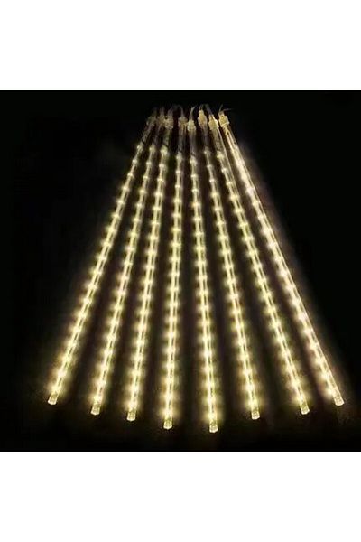 Choice 8 tube 30cm Warm White Eu plug 30CM LED Meteor Shower Rain Lights Waterproof Falling Raindrop Fairy